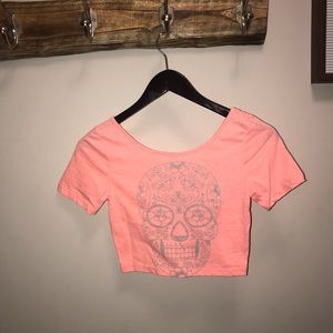 Pink crop top kirra